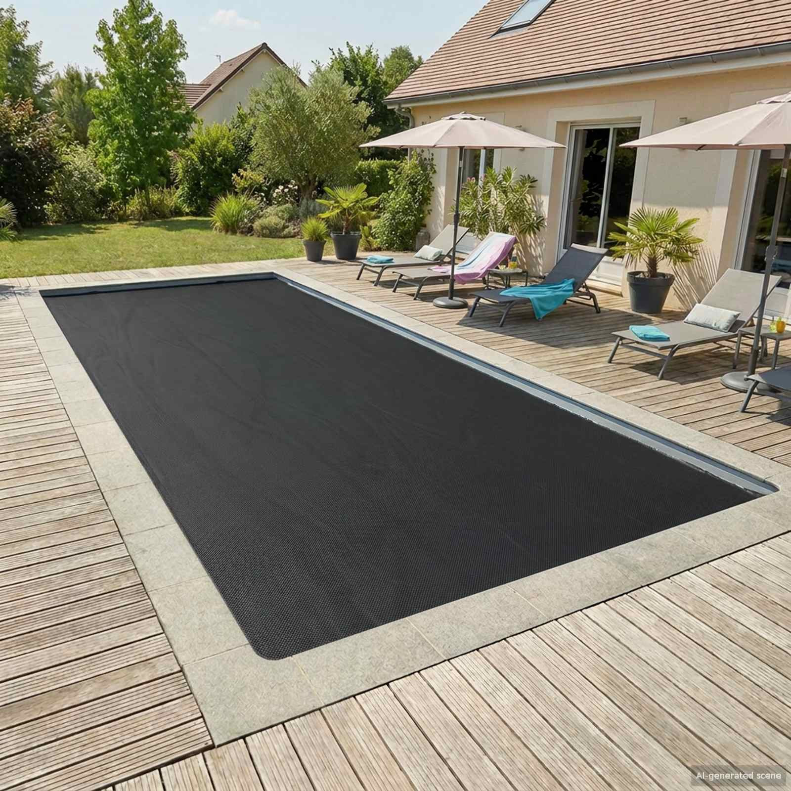 vidaXL Solar Poolabdeckung Hochwertig 800 x 400 cm 200 μm Quadratisch