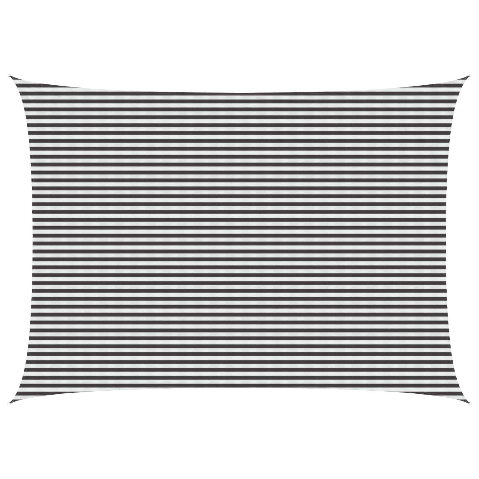 vidaXL Sonnensegel Anthrazit und Weiß 5 x 7 m HDPE
