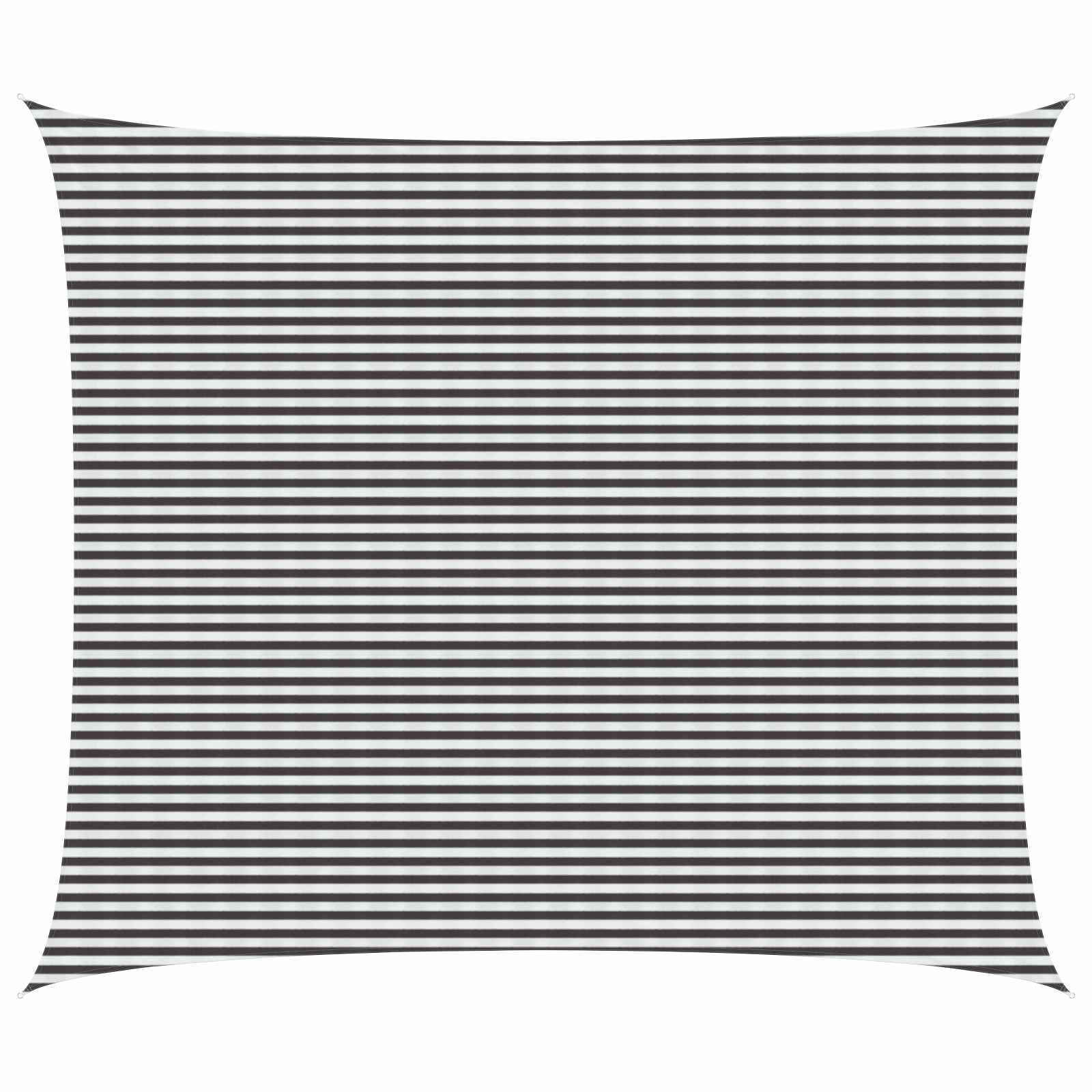 vidaXL Sonnensegel Anthrazit und Weiß 6 x 7 m HDPE