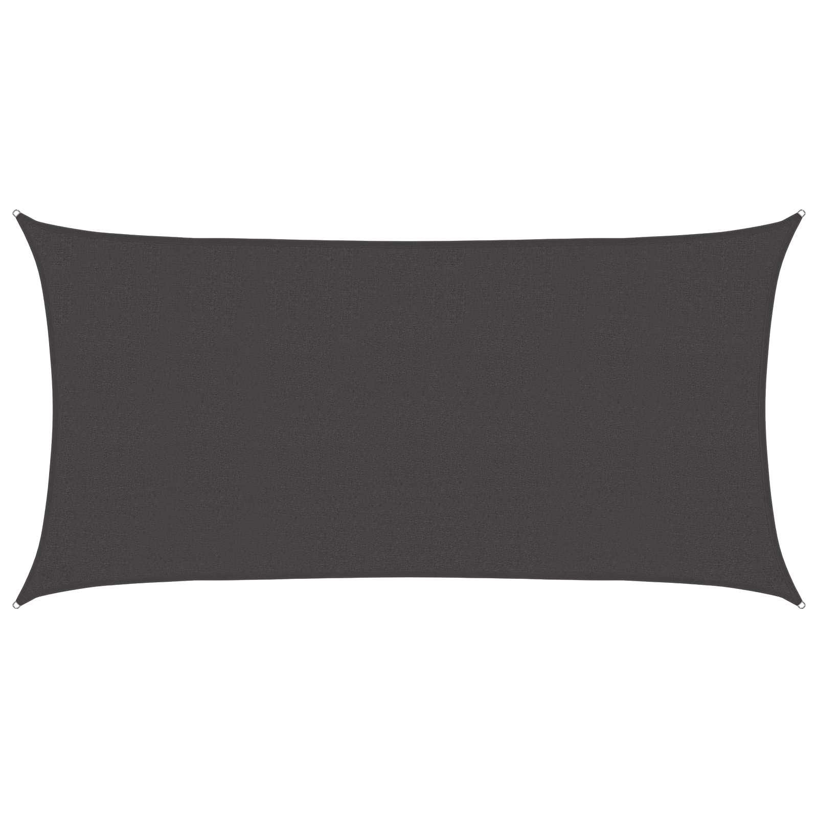 vidaXL Sonnensegel Anthrazit 2 x 6 m HDPE
