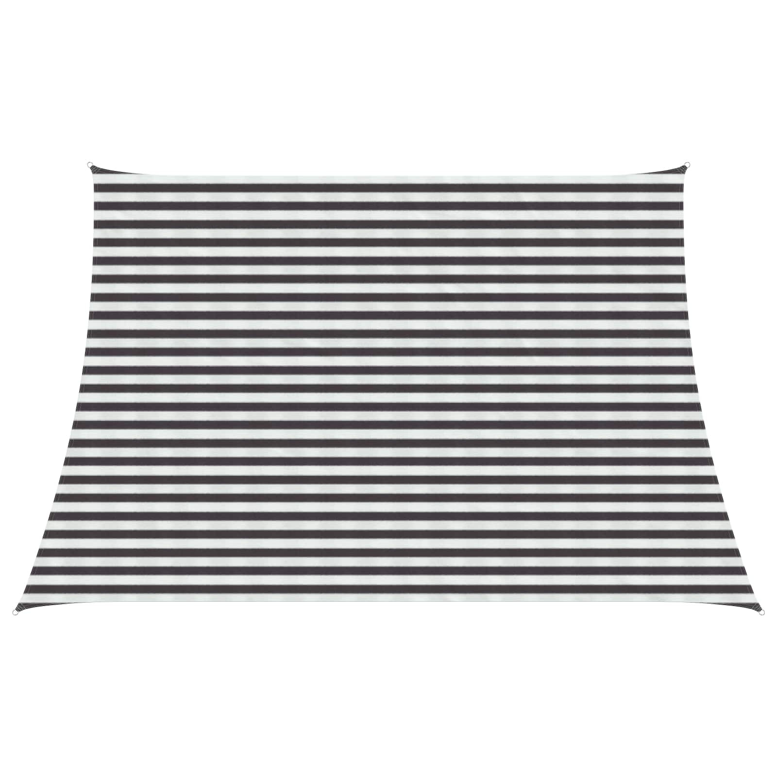 vidaXL Sonnensegel Anthrazit und Weiß 3 / 4 x 3 m HDPE