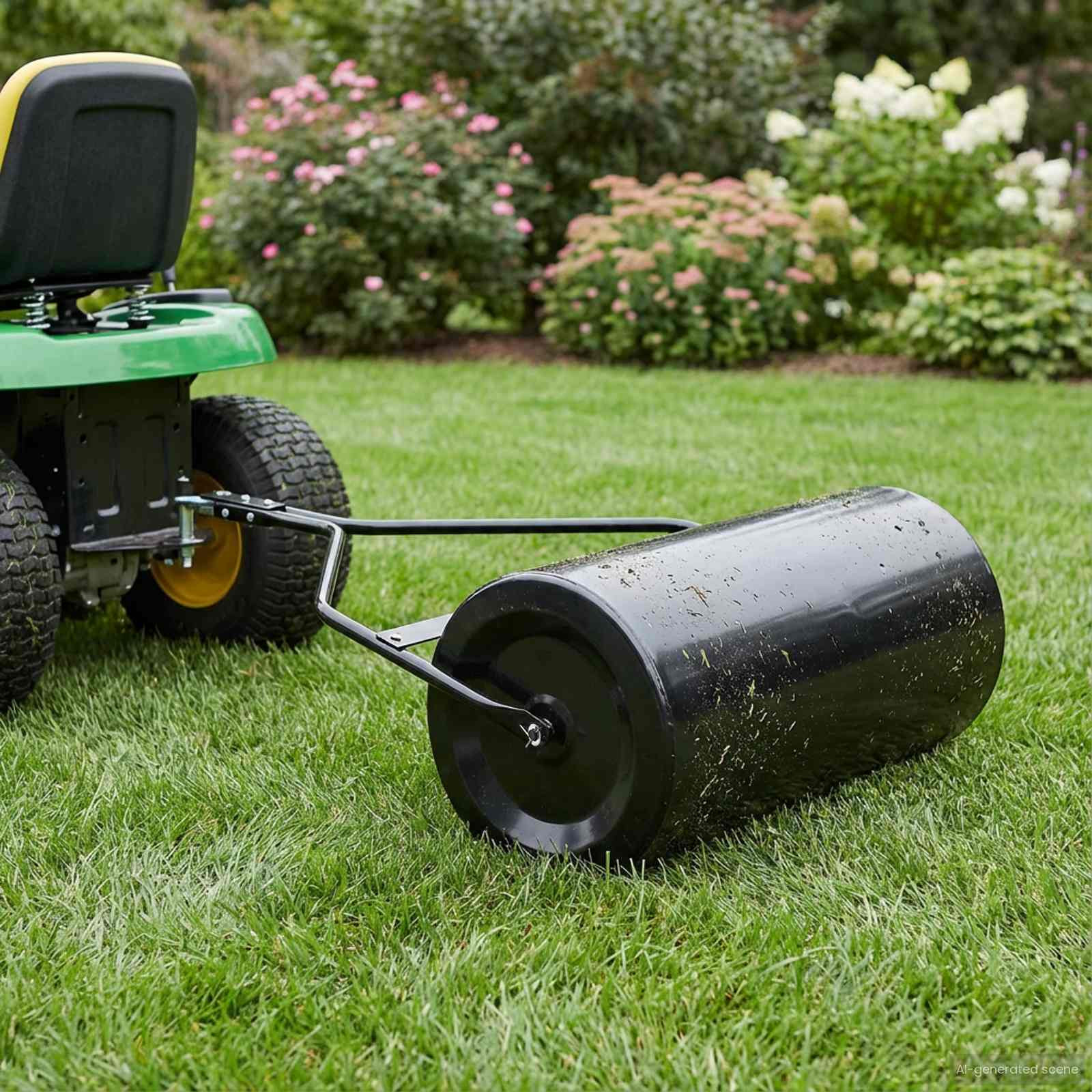 vidaXL Garten-Rasenwalze 120 x 99 cm 110 L Eisen