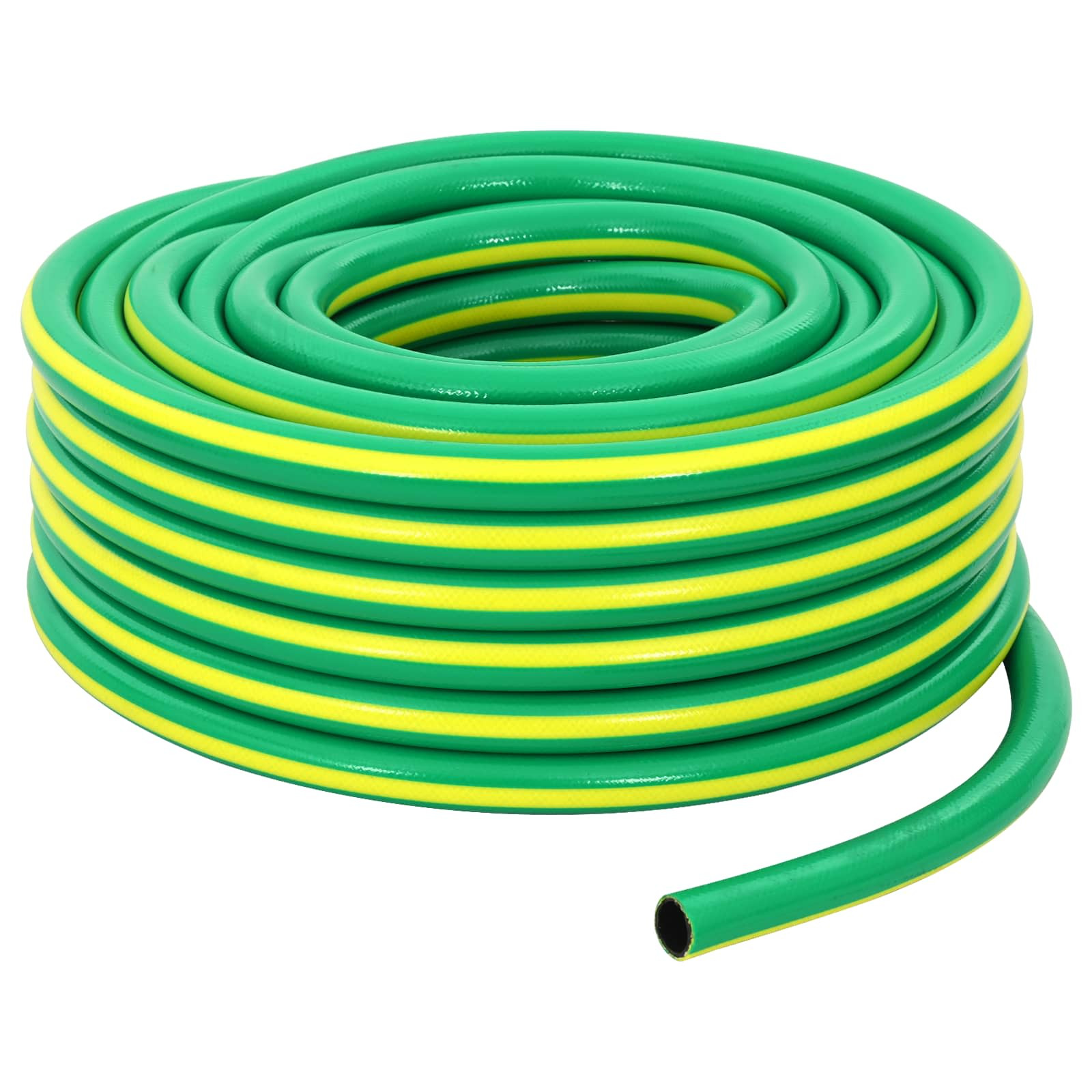 vidaXL Gartenschlauch 5-lagig Grün und Gelb 1 / 2'' 20 m PVC