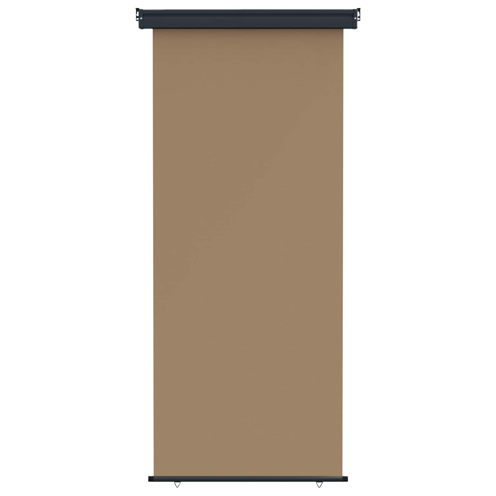 vidaXL Balkon Seitenmarkise 80 x 250 cm 100% Polyester Eisen Stahl