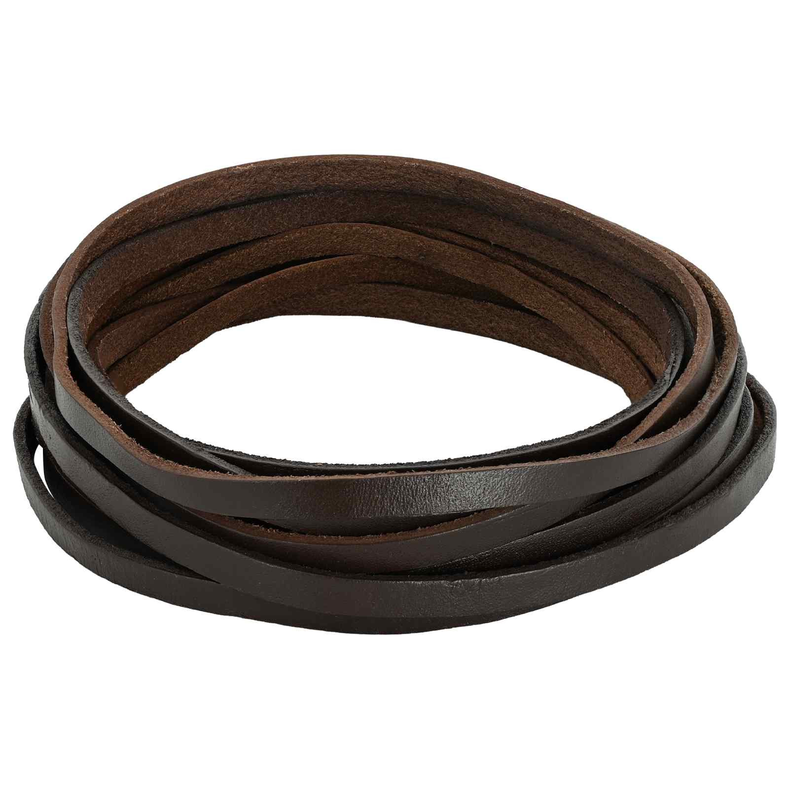 vidaXL Lederriemen Dunkelbraun 200 x 0,5 cm Leder