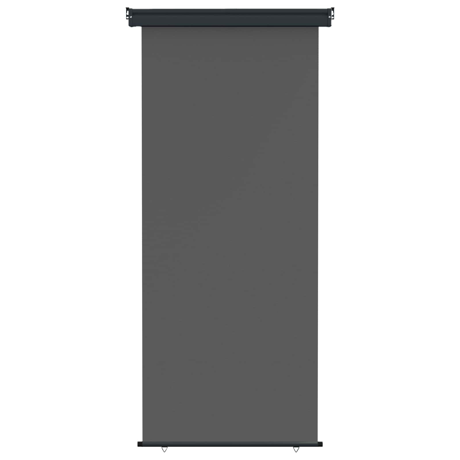 vidaXL Balkon Seitenmarkise 80 x 250 cm 100% Polyester Eisen Stahl