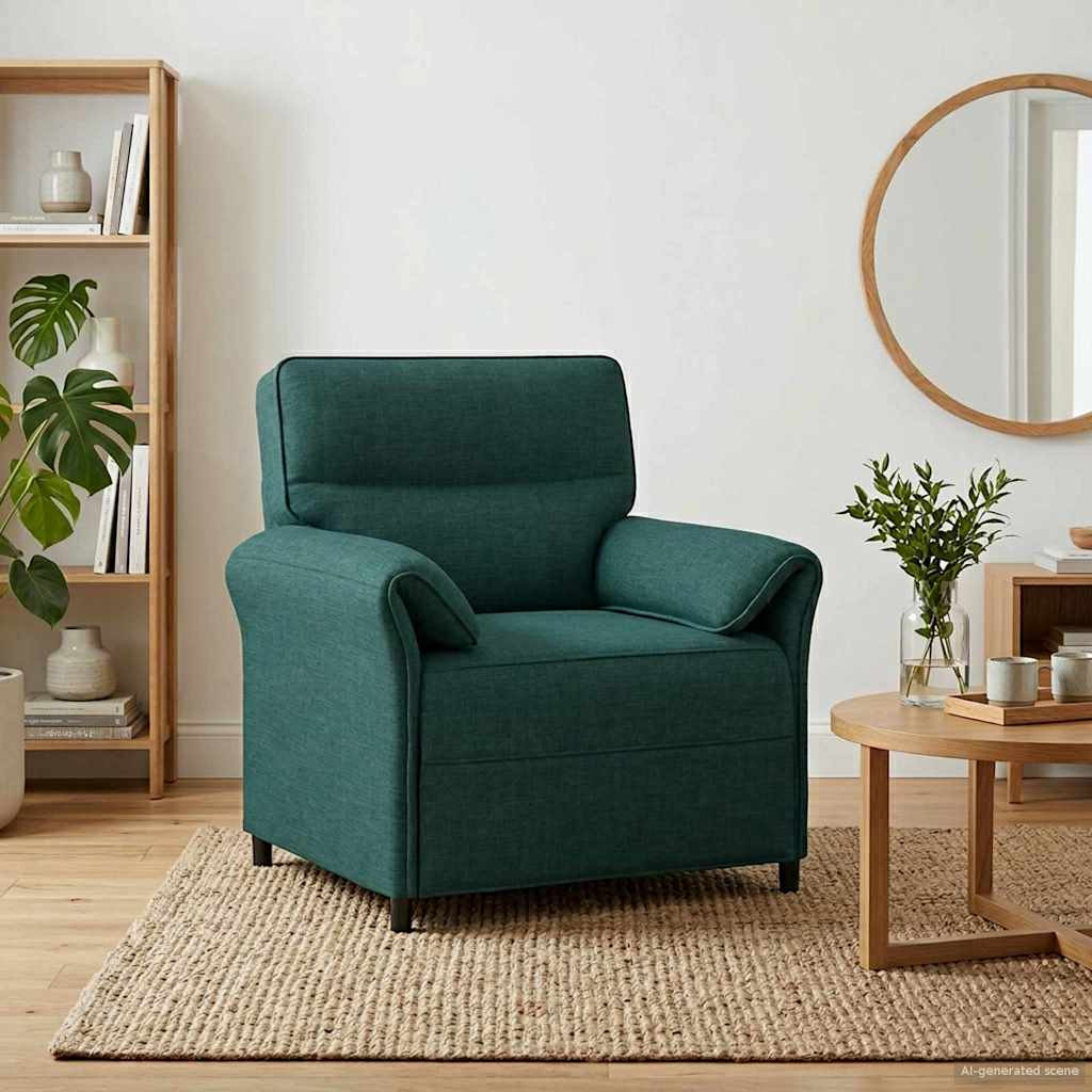 vidaXL Sofa 100% Polyester, Metallrahmen, MDF, Sperrholz