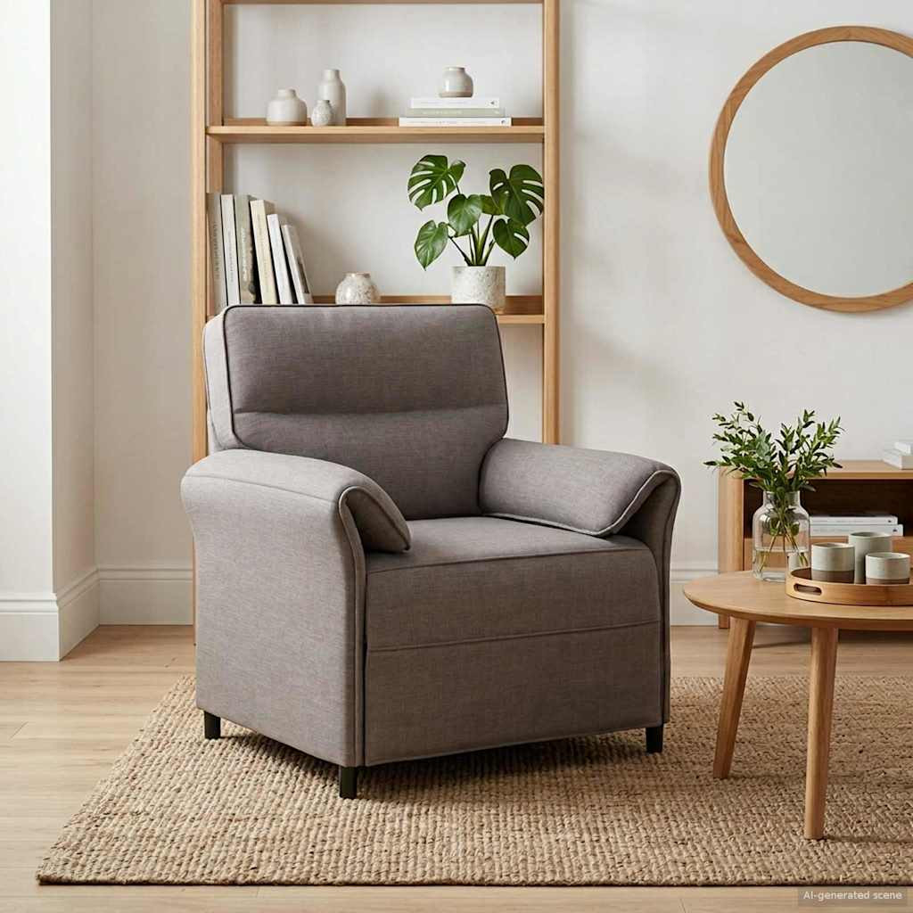 vidaXL Sofa 100% Polyester, Metallrahmen, MDF, Sperrholz