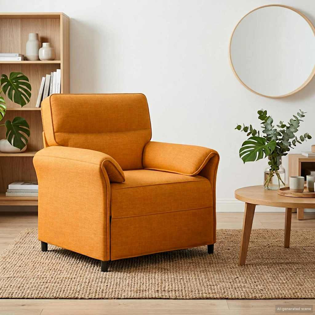 vidaXL Sofa 100% Polyester, Metallrahmen, MDF, Sperrholz