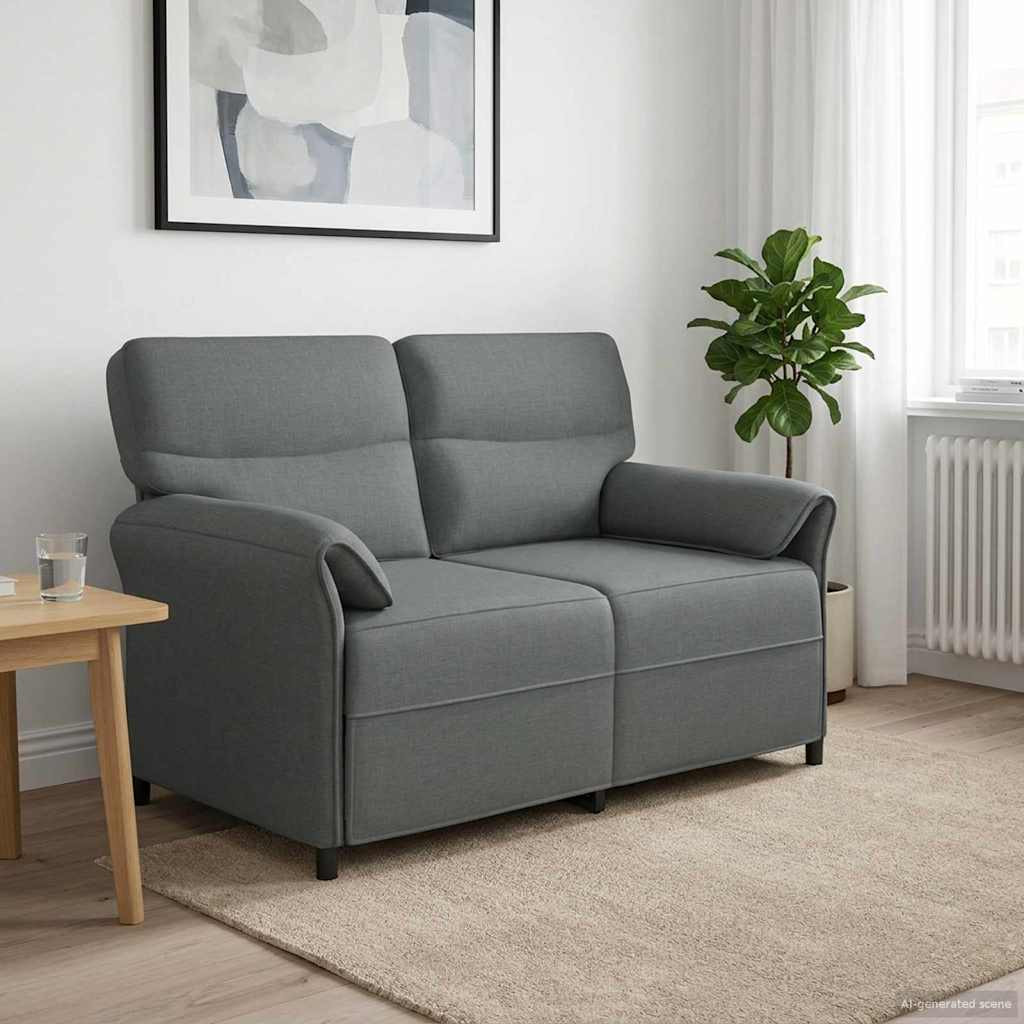 vidaXL Sofa 100% Polyester, Metallrahmen, MDF, Sperrholz