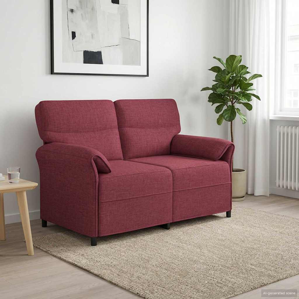 vidaXL Sofa 100% Polyester, Metallrahmen, MDF, Sperrholz
