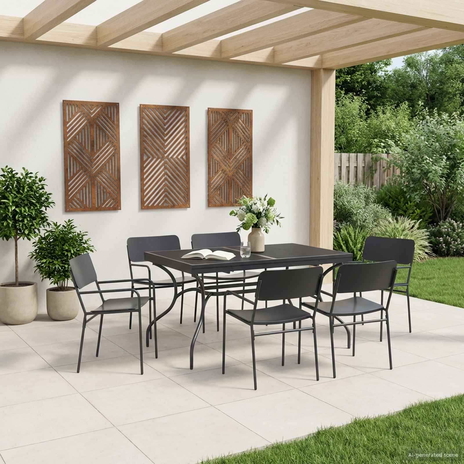 vidaXL Ausziehbarer Mesh Esstisch Anthrazit 212 x 90 x 76 cm Stahl