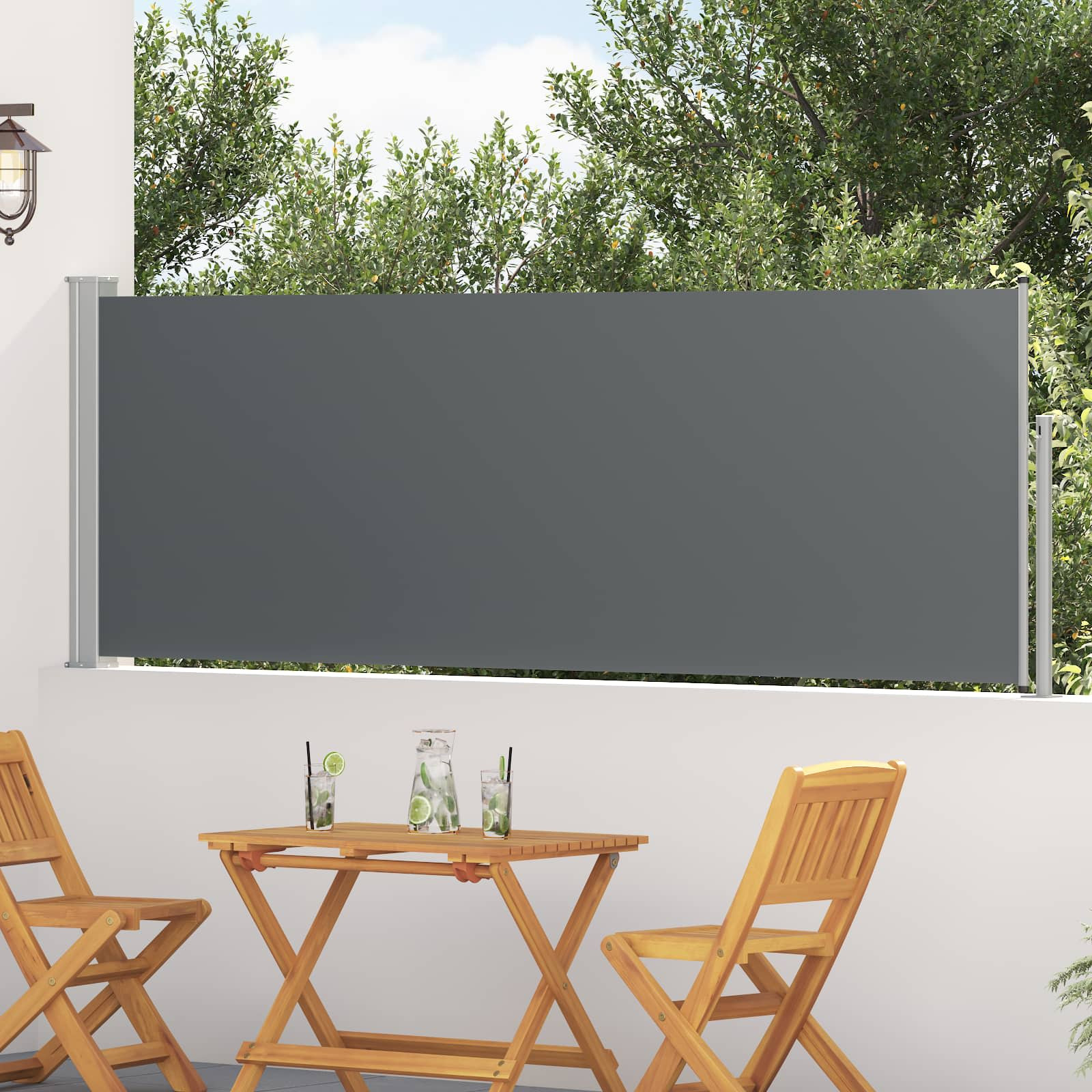 vidaXL Ausziehbare Seitenmarkise 300 x 100 cm Polyester Rechtwinklig