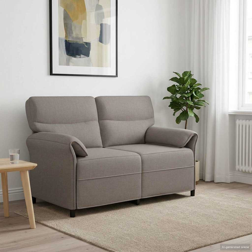 vidaXL Sofa 100% Polyester, Metallrahmen, MDF, Sperrholz