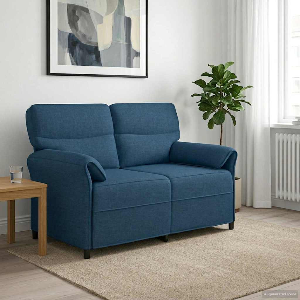 vidaXL Sofa 100% Polyester, Metallrahmen, MDF, Sperrholz