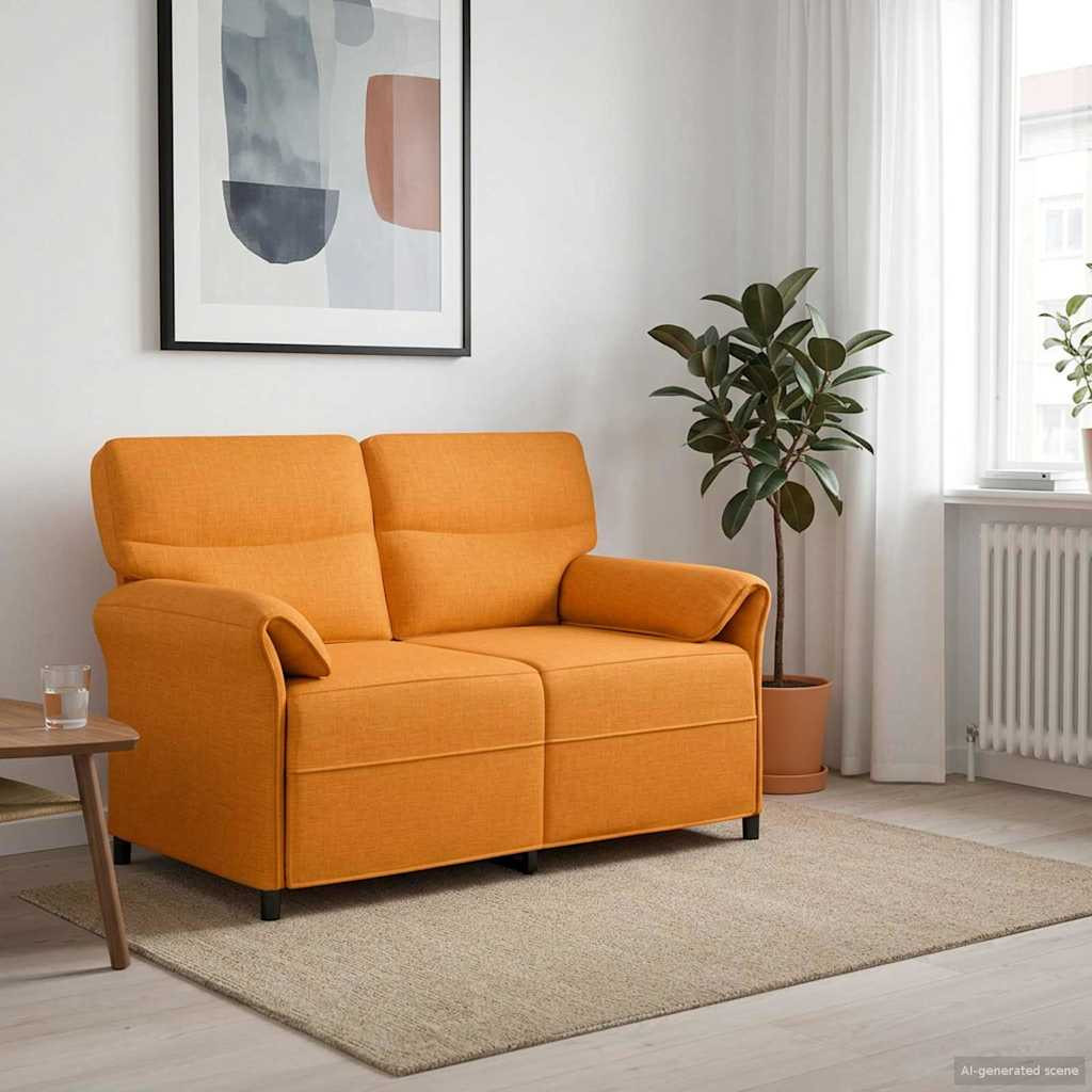 vidaXL Sofa 100% Polyester, Metallrahmen, MDF, Sperrholz