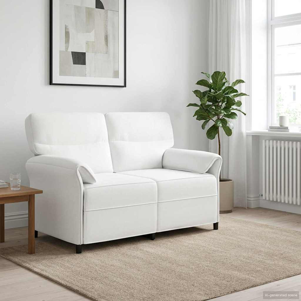 vidaXL Sofa 100% Polyester, Metallrahmen, MDF, Sperrholz