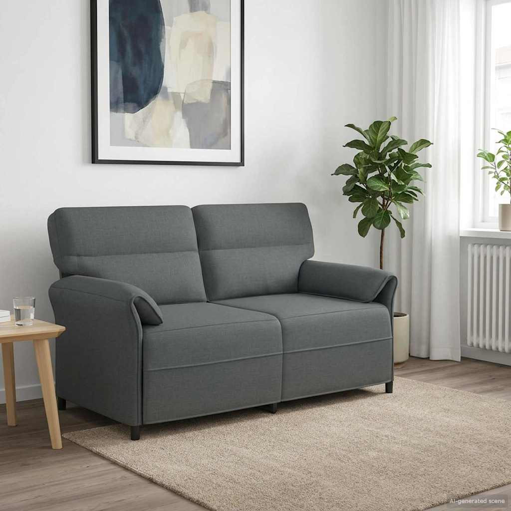 vidaXL Sofa 100% Polyester, Metallrahmen, MDF, Sperrholz