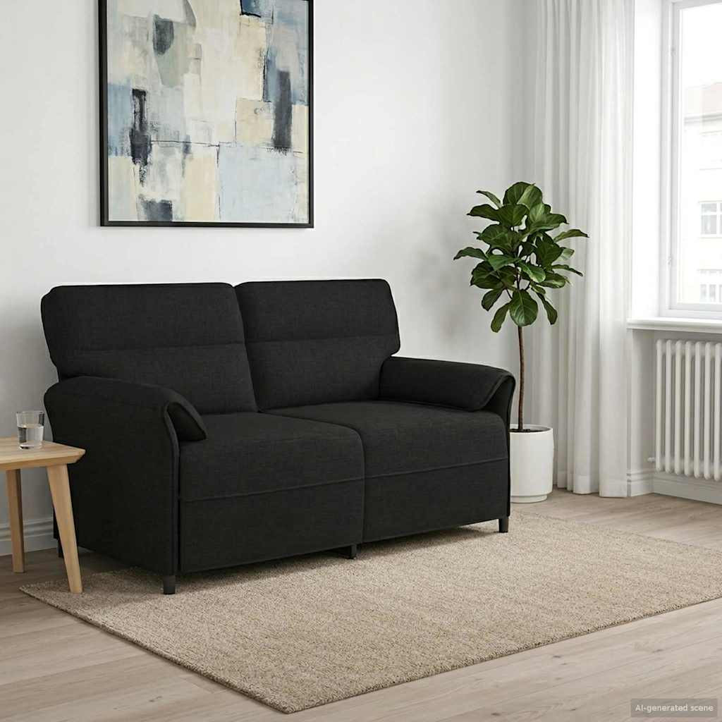 vidaXL Sofa 100% Polyester, Metallrahmen, MDF, Sperrholz