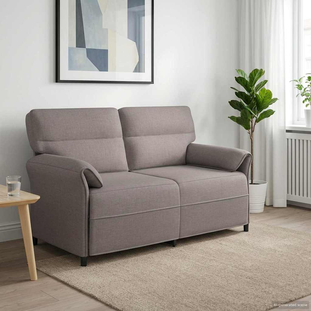 vidaXL Sofa 100% Polyester, Metallrahmen, MDF, Sperrholz