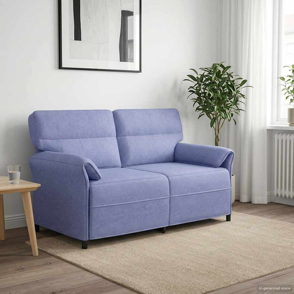 vidaXL Sofa 100% Polyester, Metallrahmen, MDF, Sperrholz