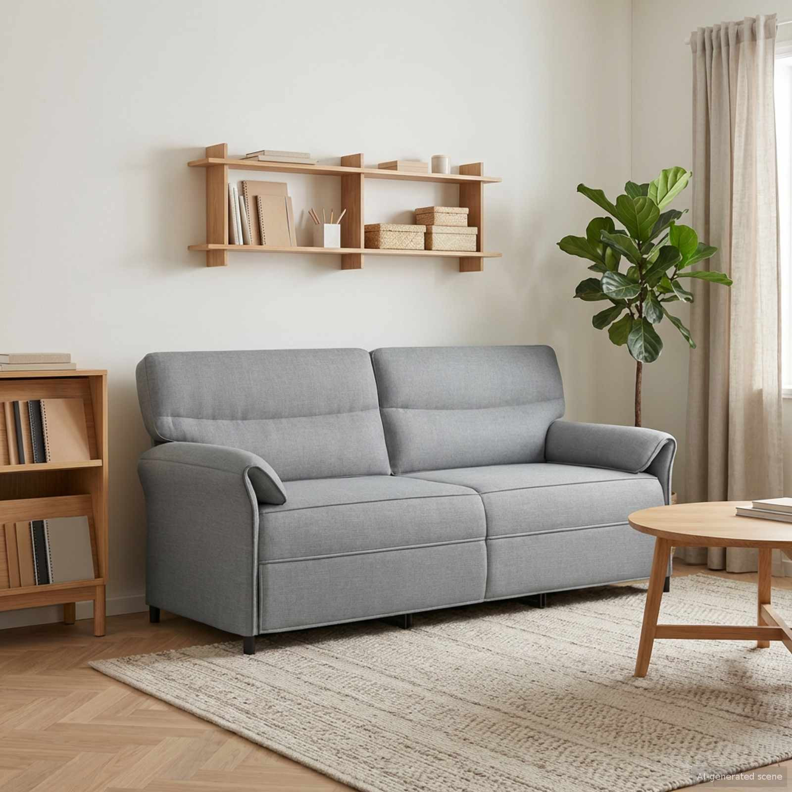 vidaXL Sofa 100% Polyester, Metallrahmen, MDF, Sperrholz