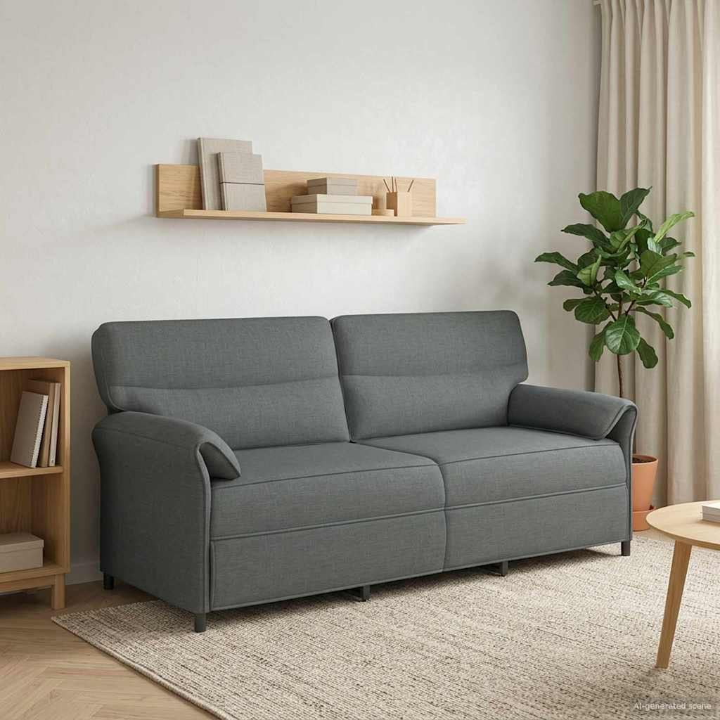 vidaXL Sofa 100% Polyester, Metallrahmen, MDF, Sperrholz