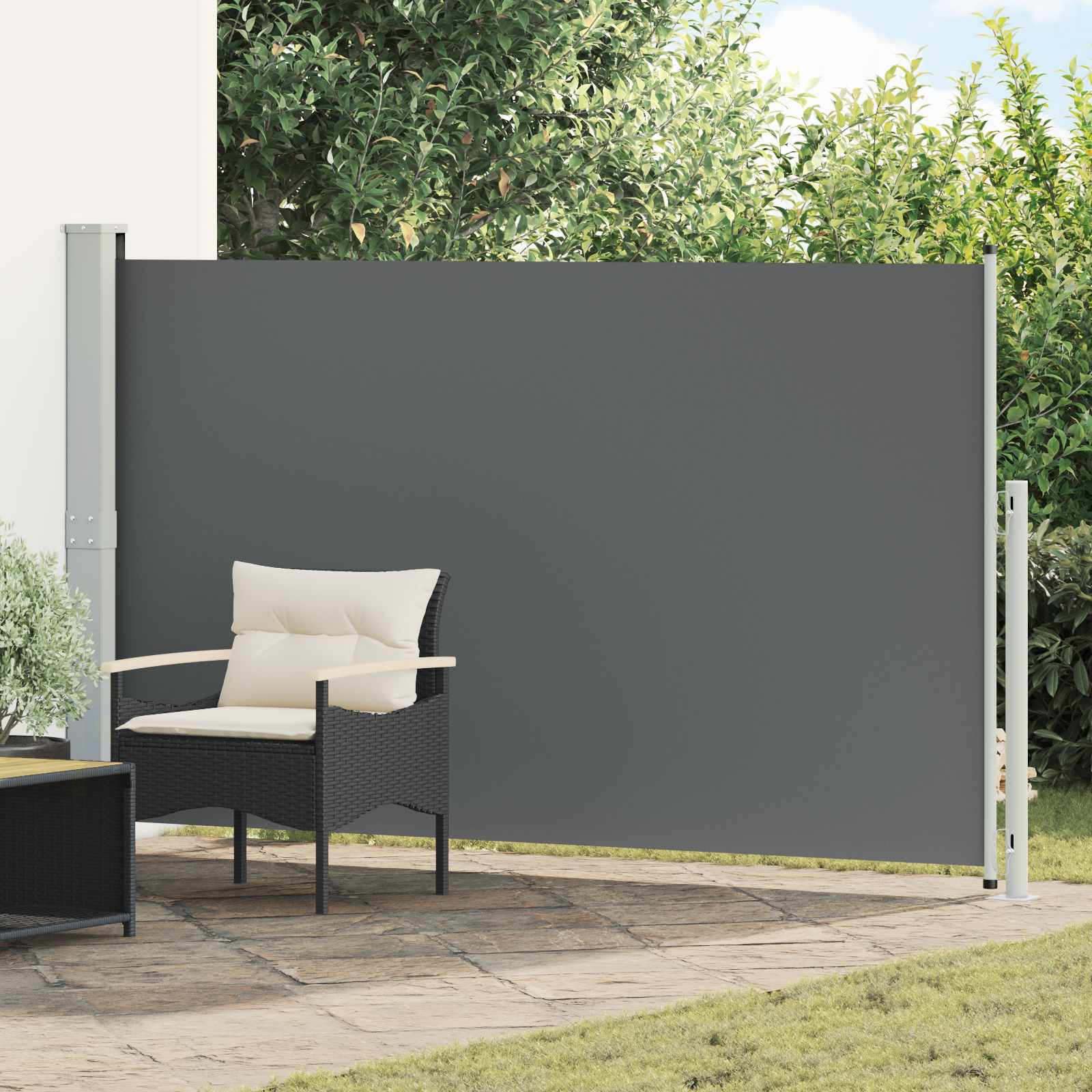 vidaXL Ausziehbare Seitenmarkise 180 x 300 cm Polyester Rechtwinklig