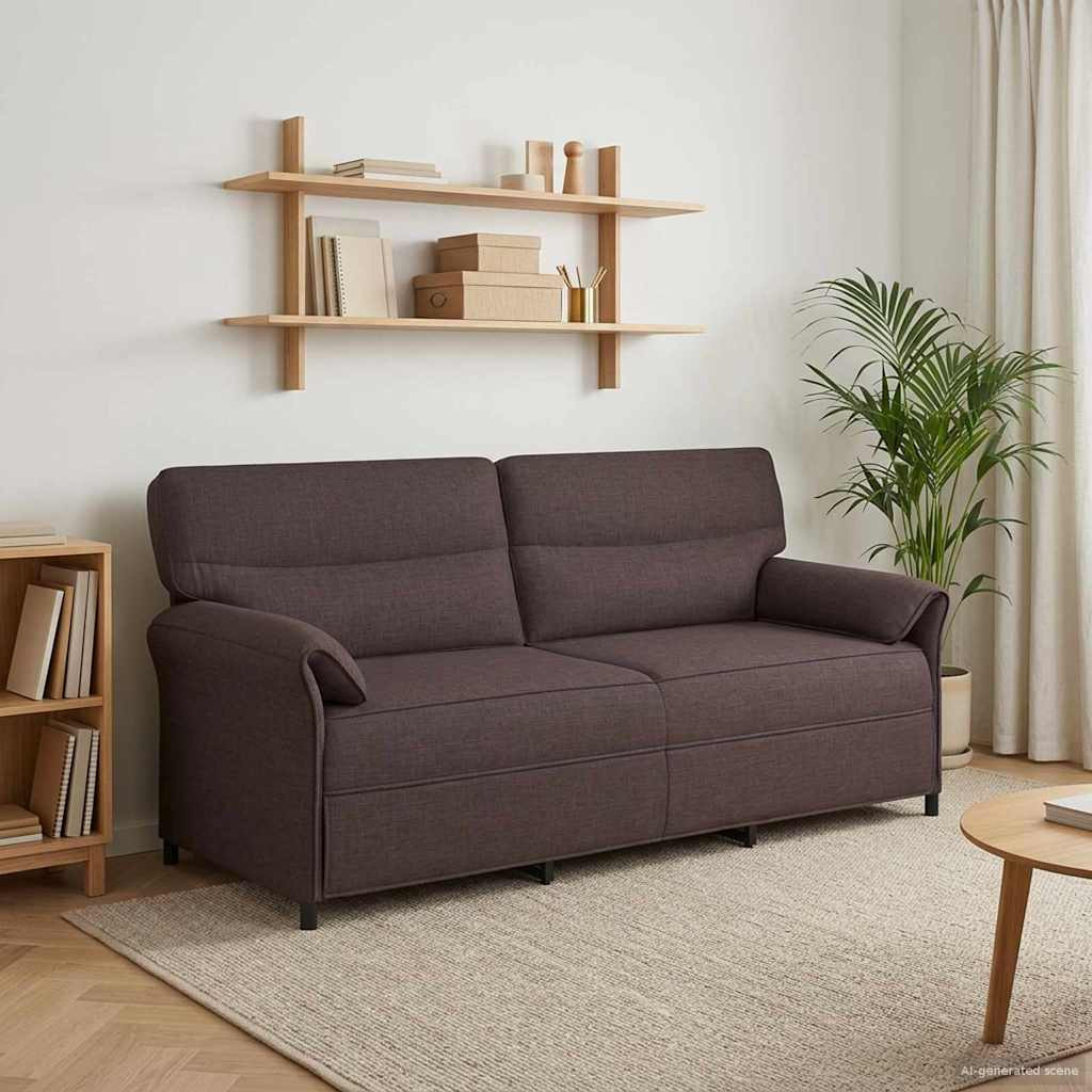 vidaXL Sofa 100% Polyester, Metallrahmen, MDF, Sperrholz