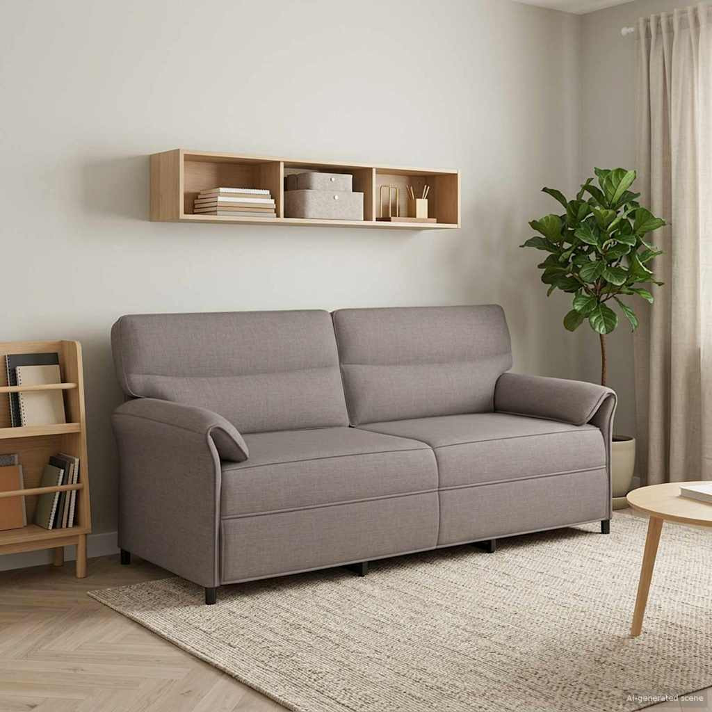 vidaXL Sofa 100% Polyester, Metallrahmen, MDF, Sperrholz