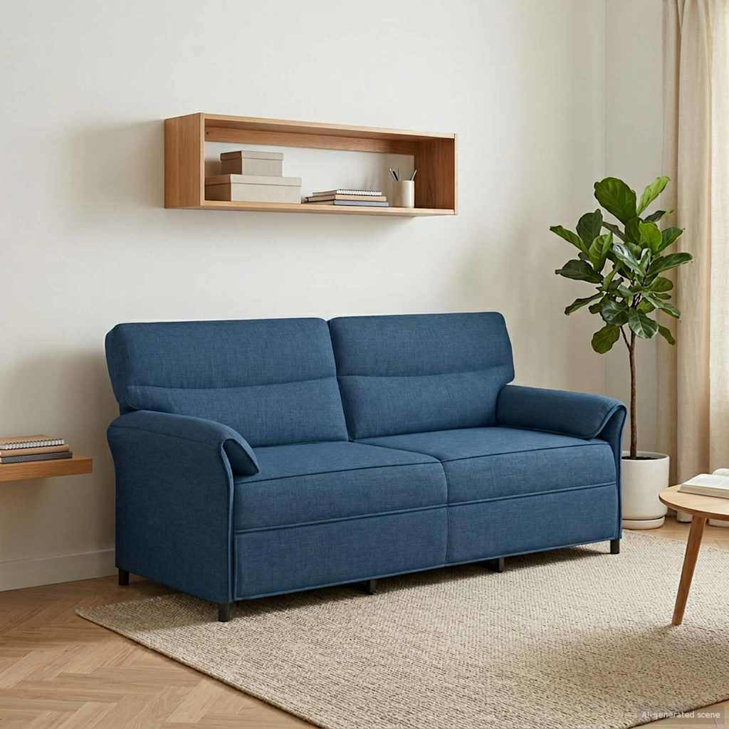 vidaXL Sofa 100% Polyester, Metallrahmen, MDF, Sperrholz