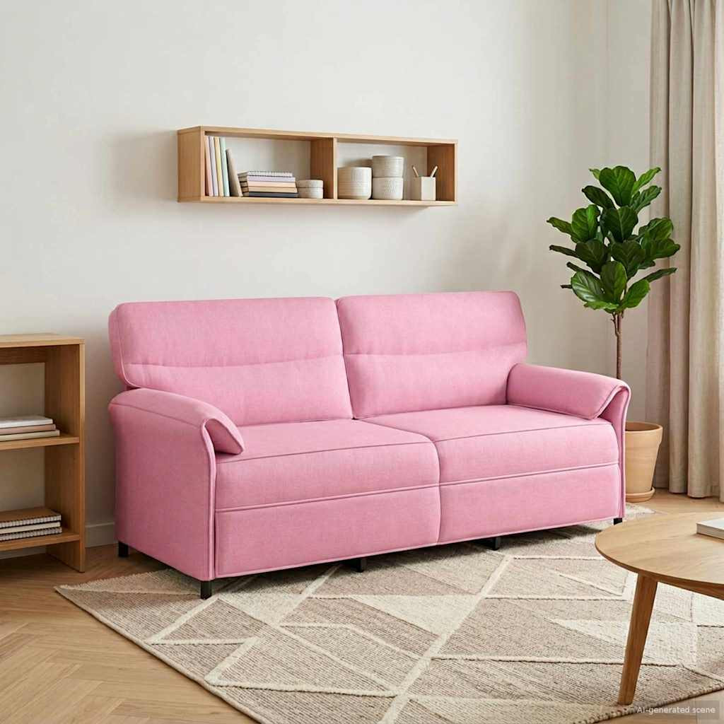 vidaXL Sofa 100% Polyester, Metallrahmen, MDF, Sperrholz