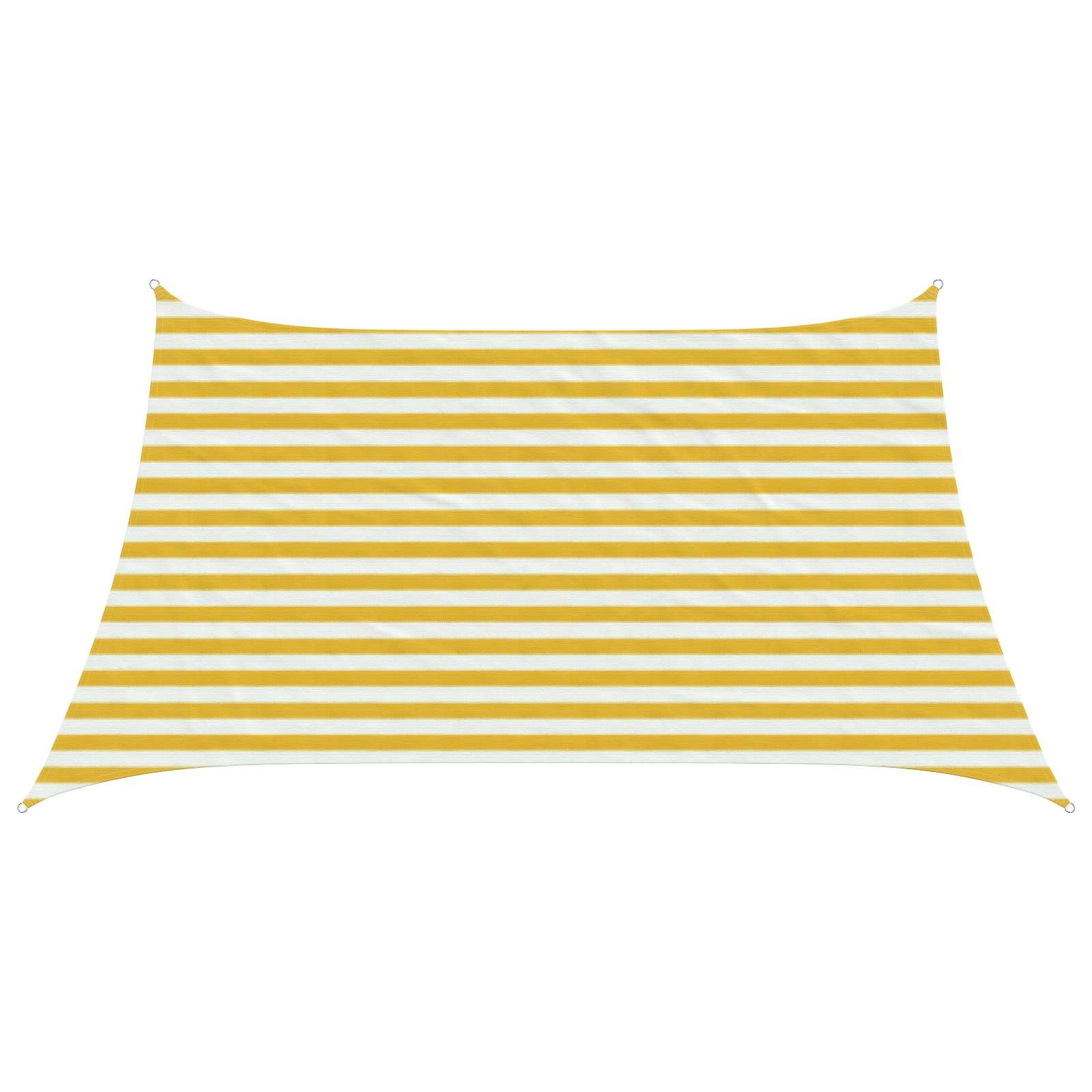 vidaXL Sonnensegel Gelb und Weiß 3 / 4 x 2 m HDPE