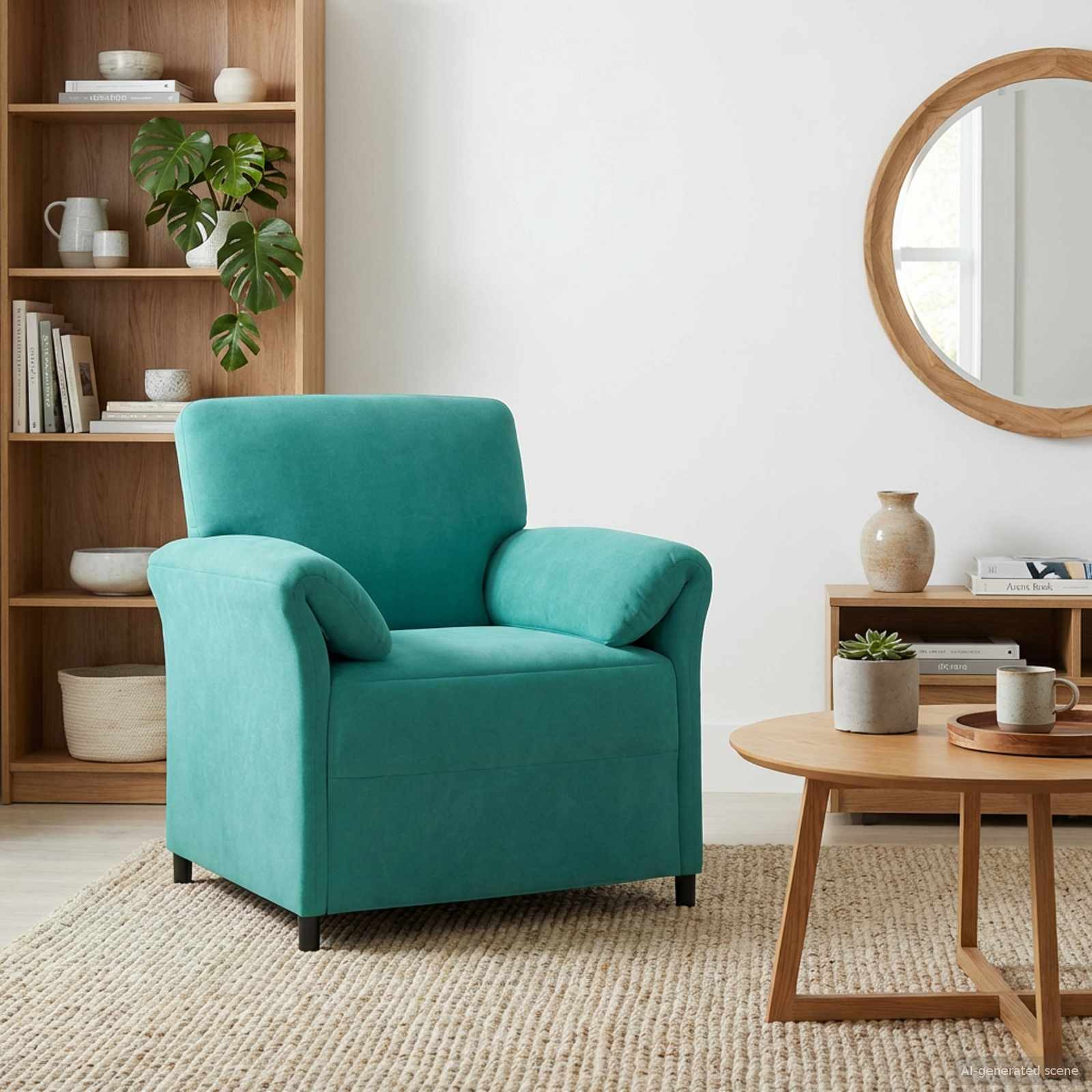 vidaXL 1-Sitzer Sofa Türkis 88 x 83 x 95 cm Samt