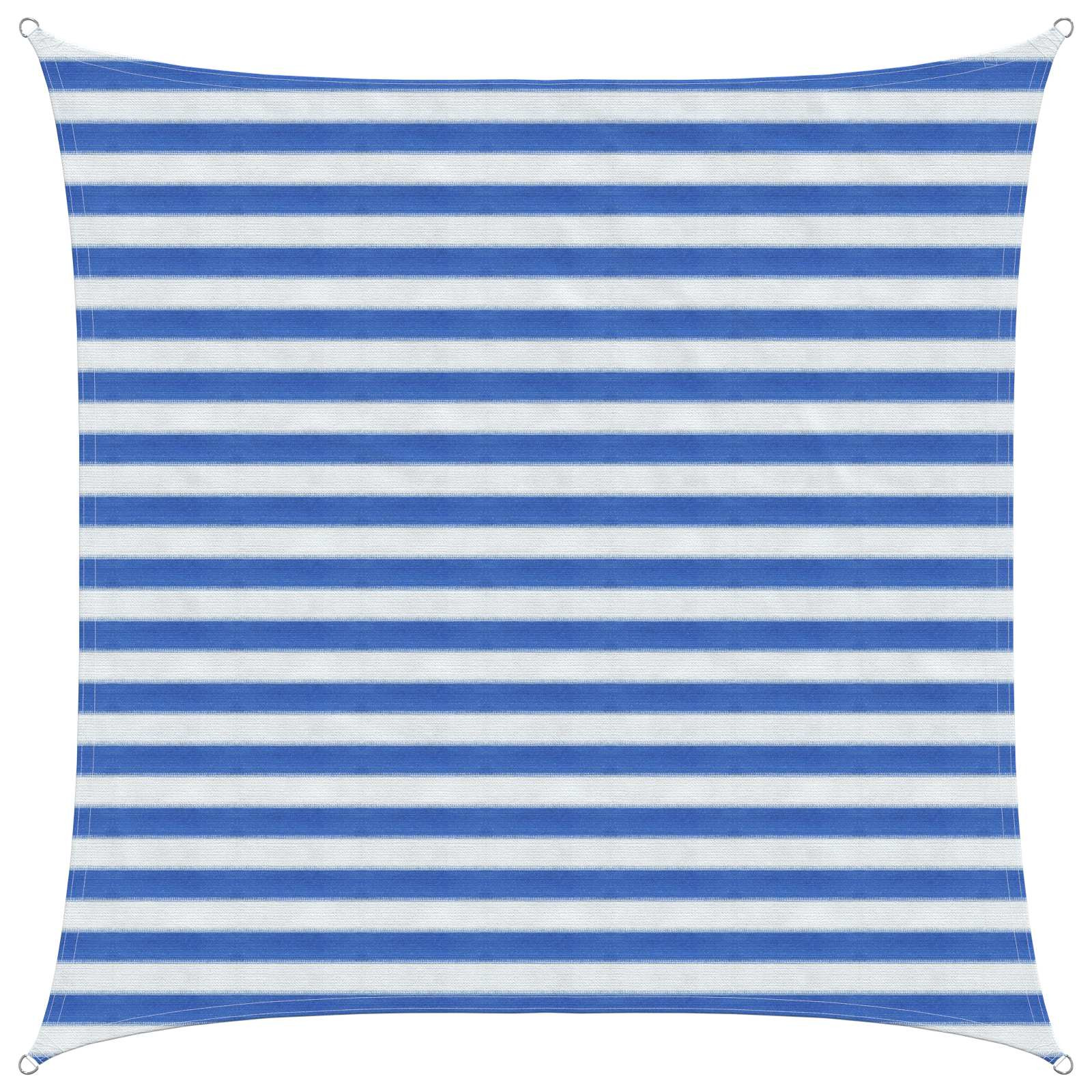 vidaXL Sonnensegel Blau und Weiß 2 x 2 m HDPE