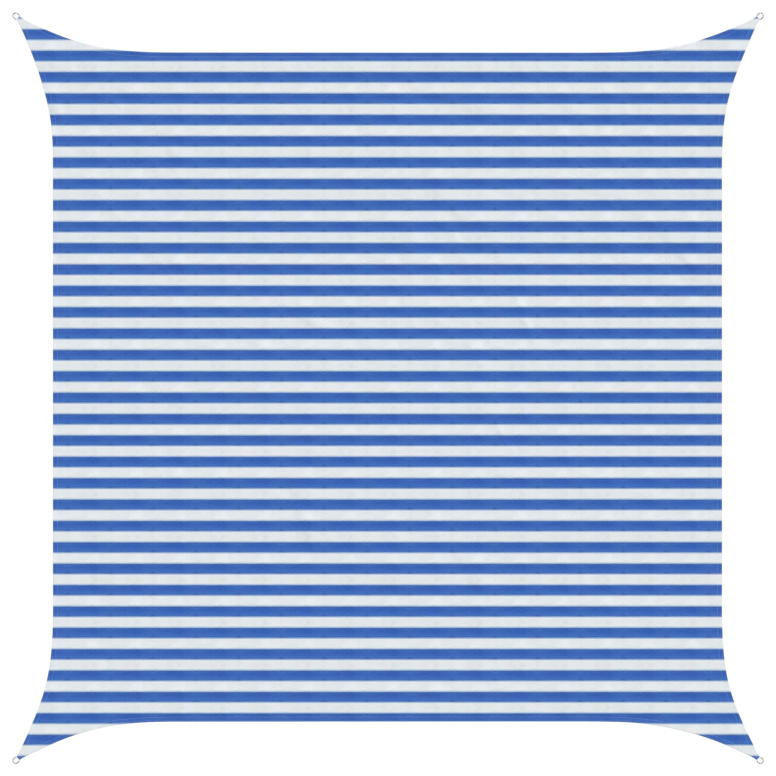 vidaXL Sonnensegel Blau und Weiß 4,5 x 4,5 m HDPE