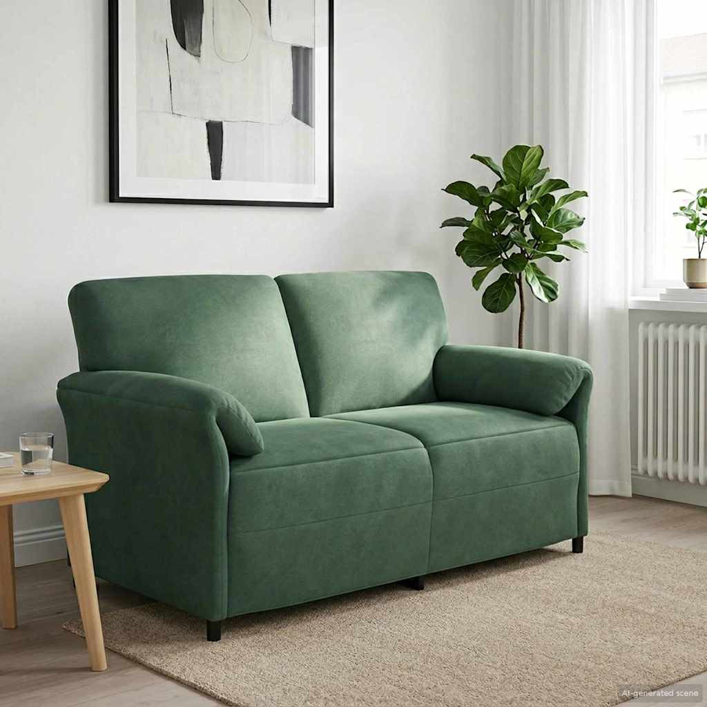vidaXL 2-Sitzer Sofa Meergrün 158 x 83 x 95 cm Samt