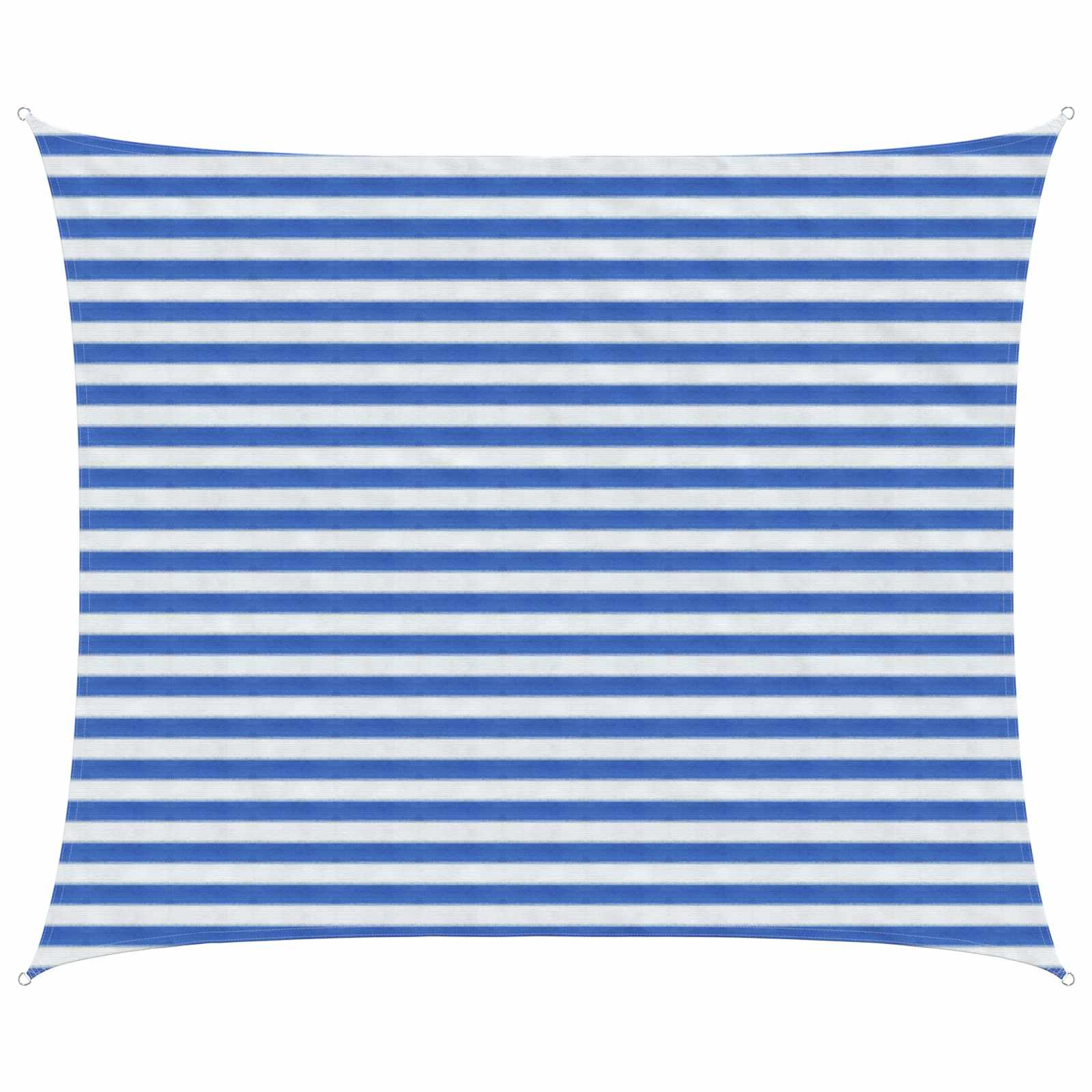vidaXL Sonnensegel Blau und Weiß 2,5 x 4 m HDPE