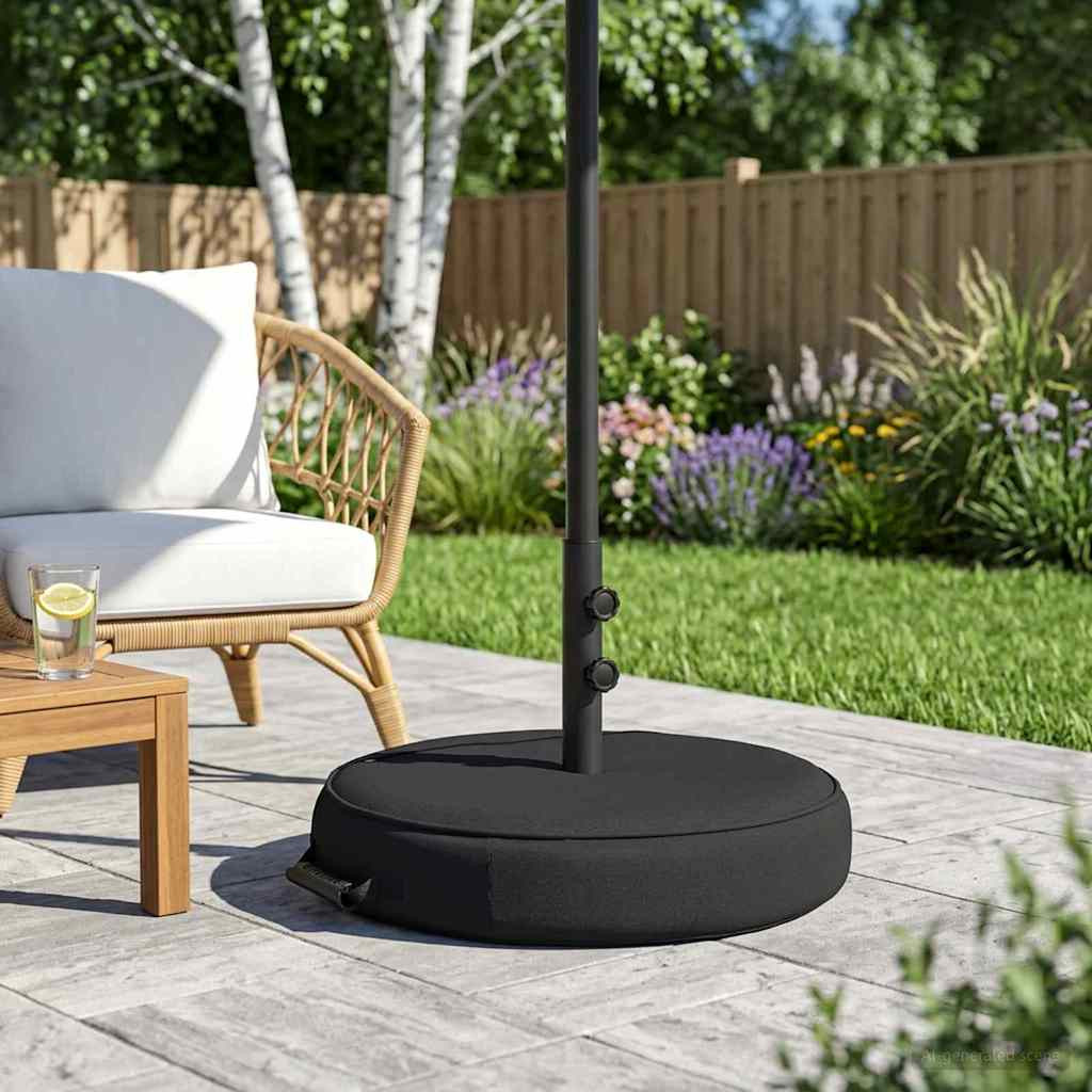 vidaXL Terrassenständer für Sonnenschirme 53 x 53 x 40 cm Stahl