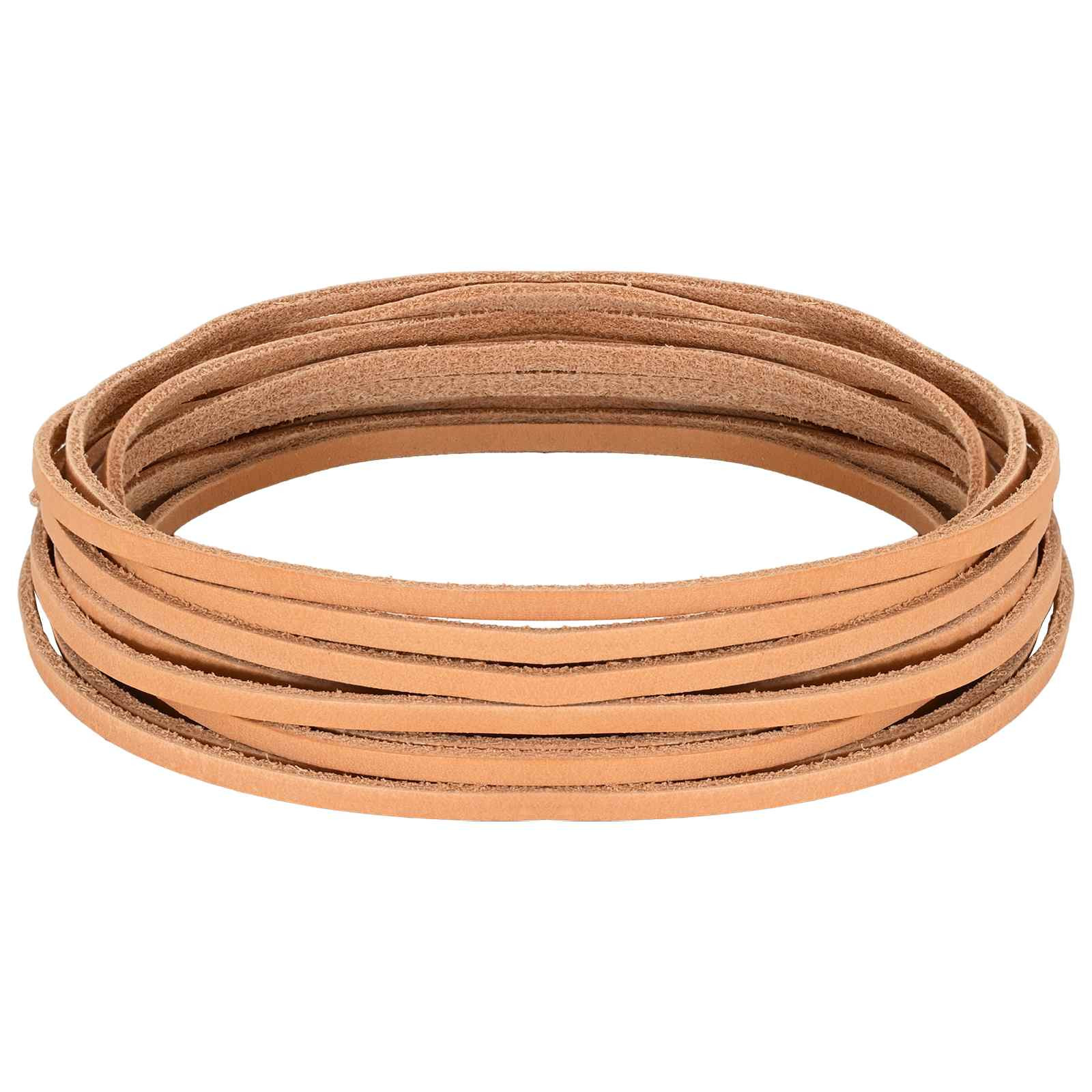 vidaXL Lederriemen Hellbraun 200 x 0,4 cm Leder