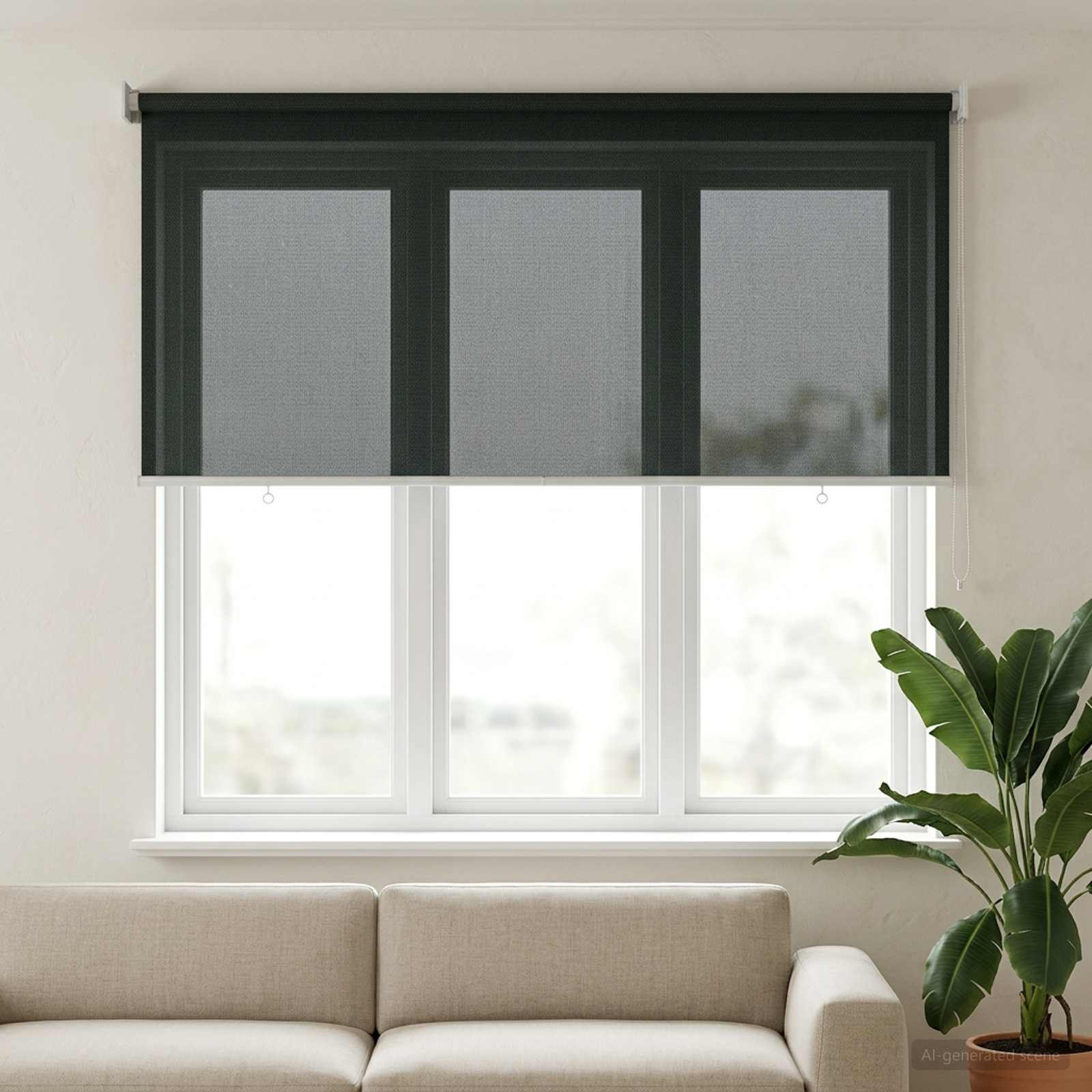 vidaXL Außenrollo 90% UV-Block Dunkelgrün 400 x 140 cm HDPE