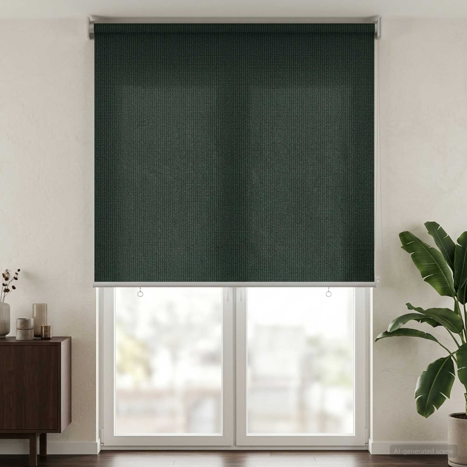vidaXL Außenrollo 90% UV-Block Dunkelgrün 160 x 230 cm HDPE