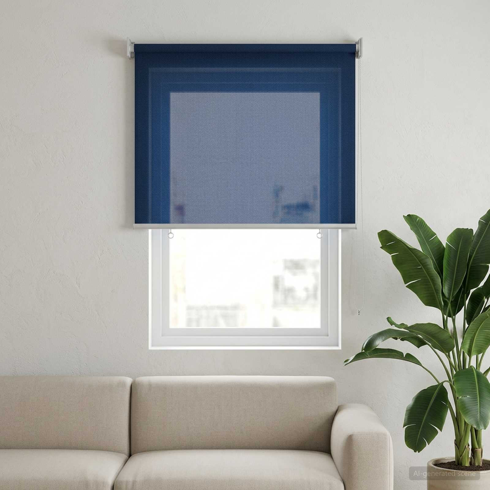 vidaXL Außenrollo 90% UV-Block Blau 80 x 140 cm HDPE