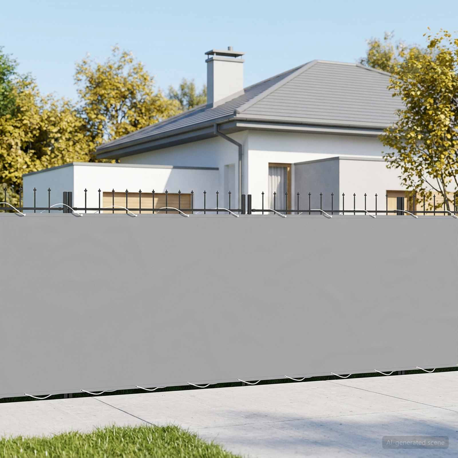 vidaXL Balkon Sichtschutz 180 x 600 cm Stoff mit PU-Beschichtung