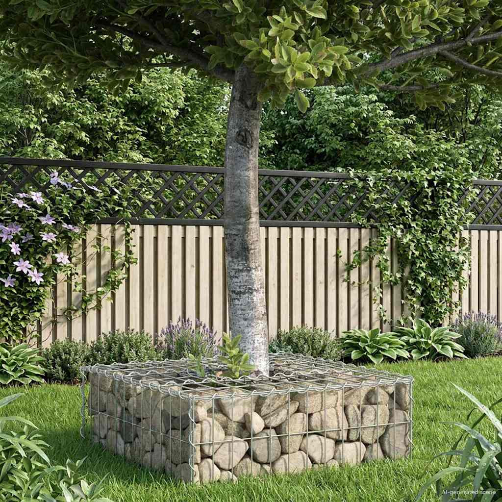 vidaXL Gabionen Hochbeet Silber