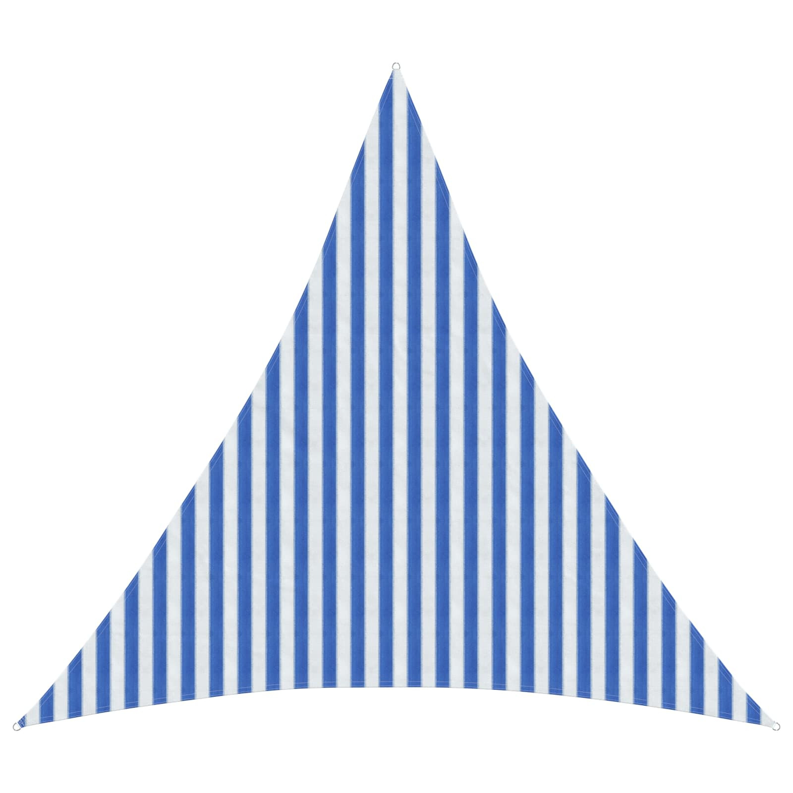 vidaXL Sonnensegel Blau und Weiß 3,6 x 3,6 x 3,6 m HDPE
