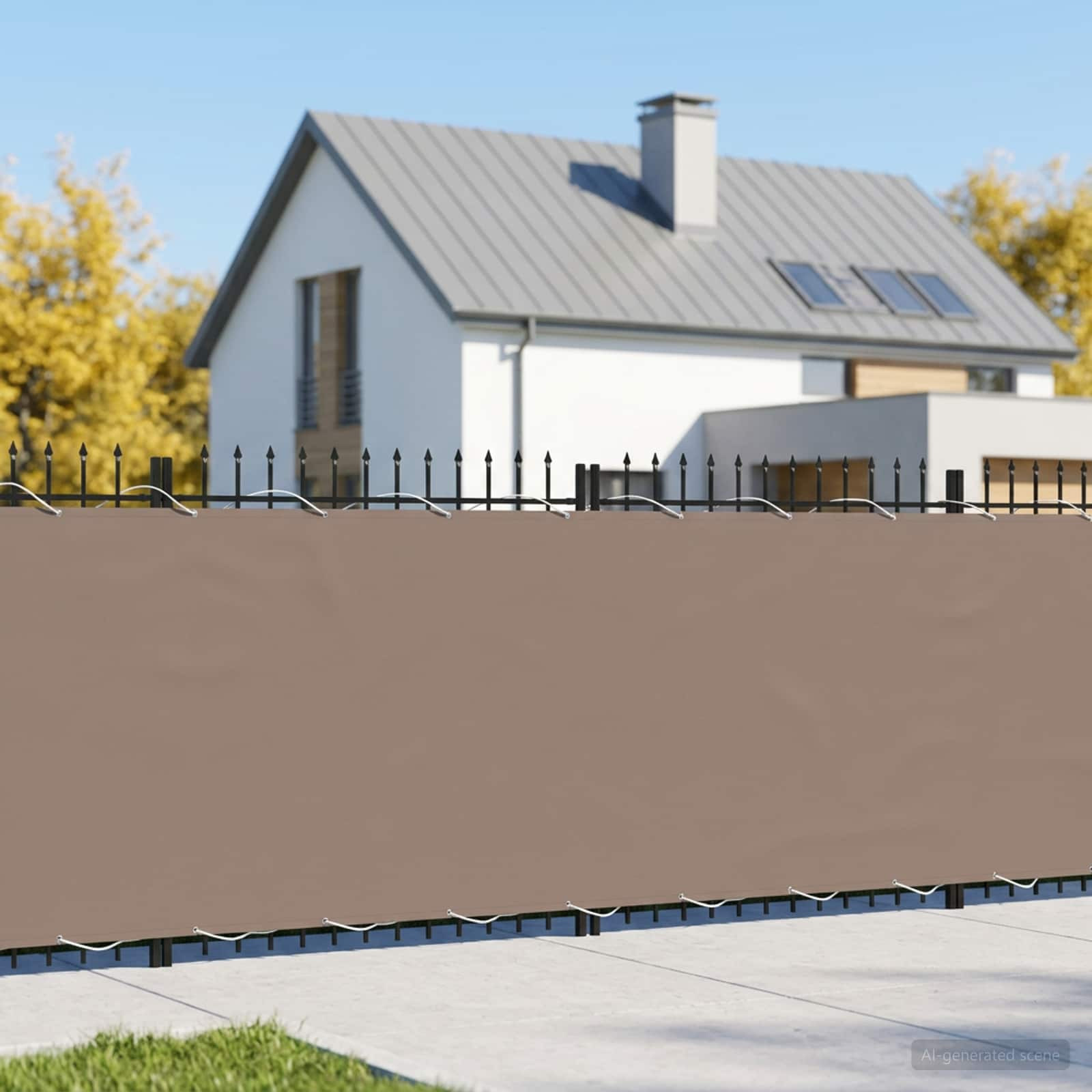 vidaXL Balkon Sichtschutz 180 x 1000 cm Stoff mit PU-Beschichtung