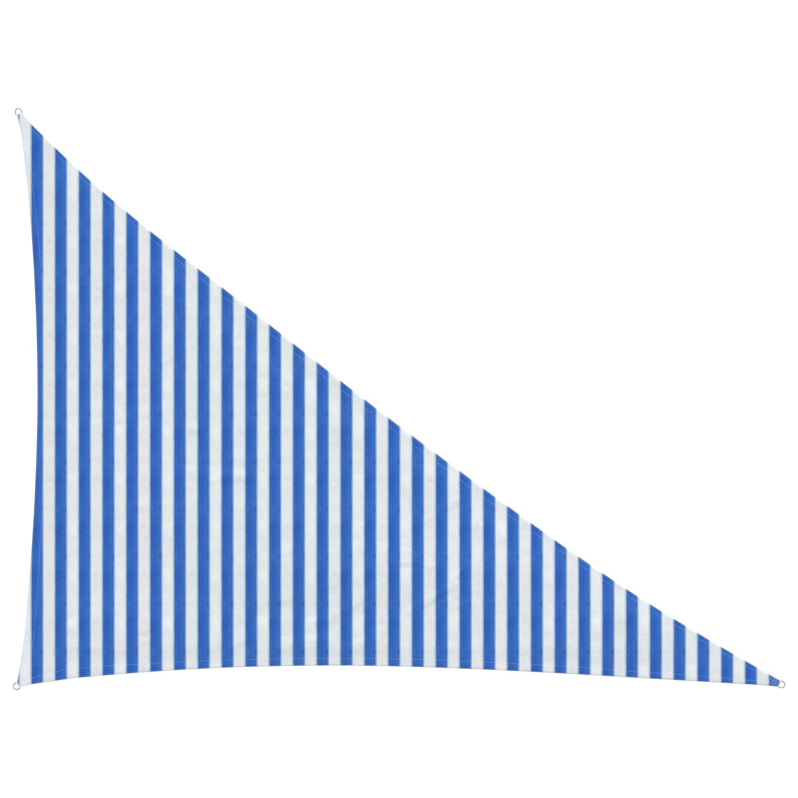 vidaXL Sonnensegel Blau und Weiß 3 x 4 x 5 m HDPE