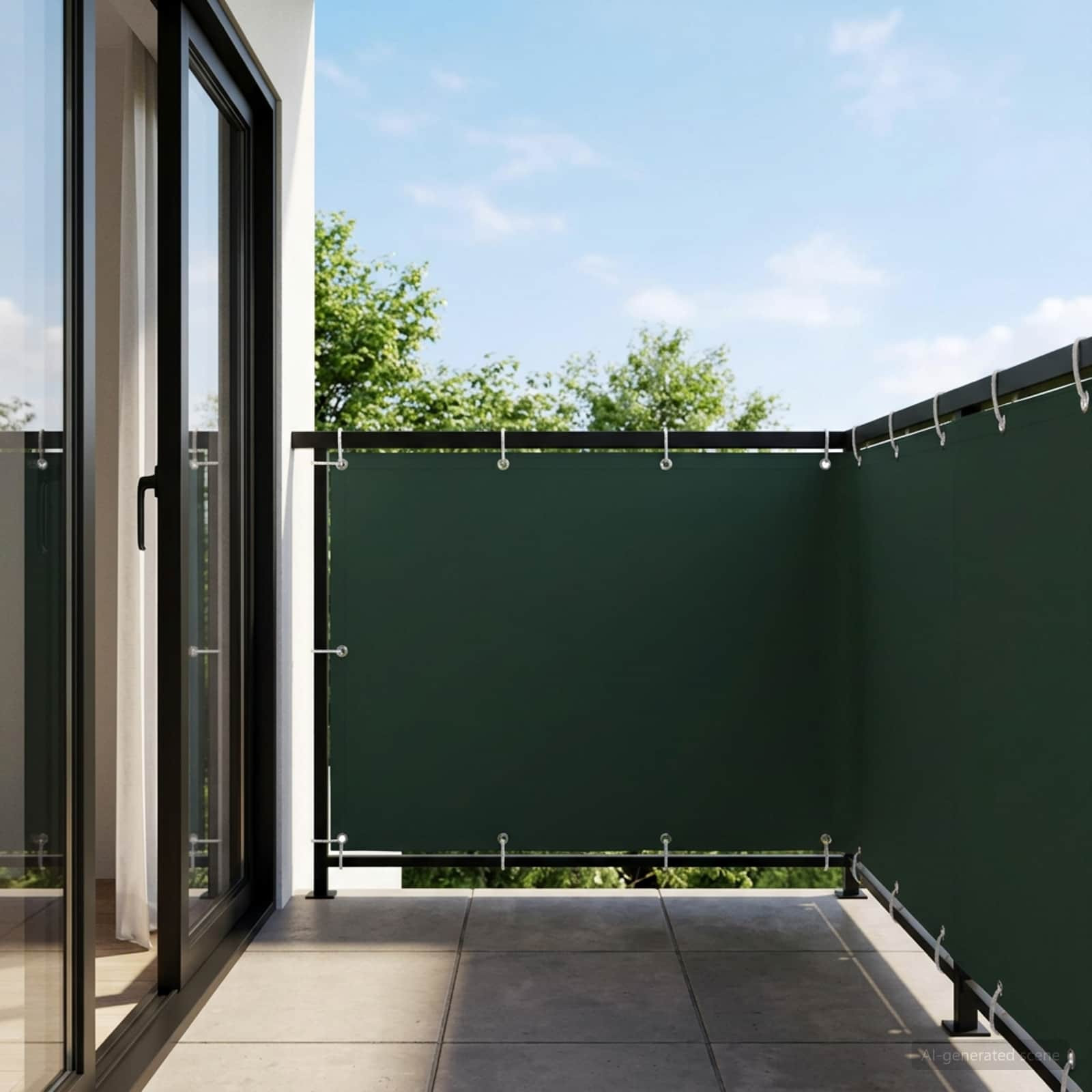 vidaXL Balkon Sichtschutz 150 x 300 cm Stoff mit PU-Beschichtung