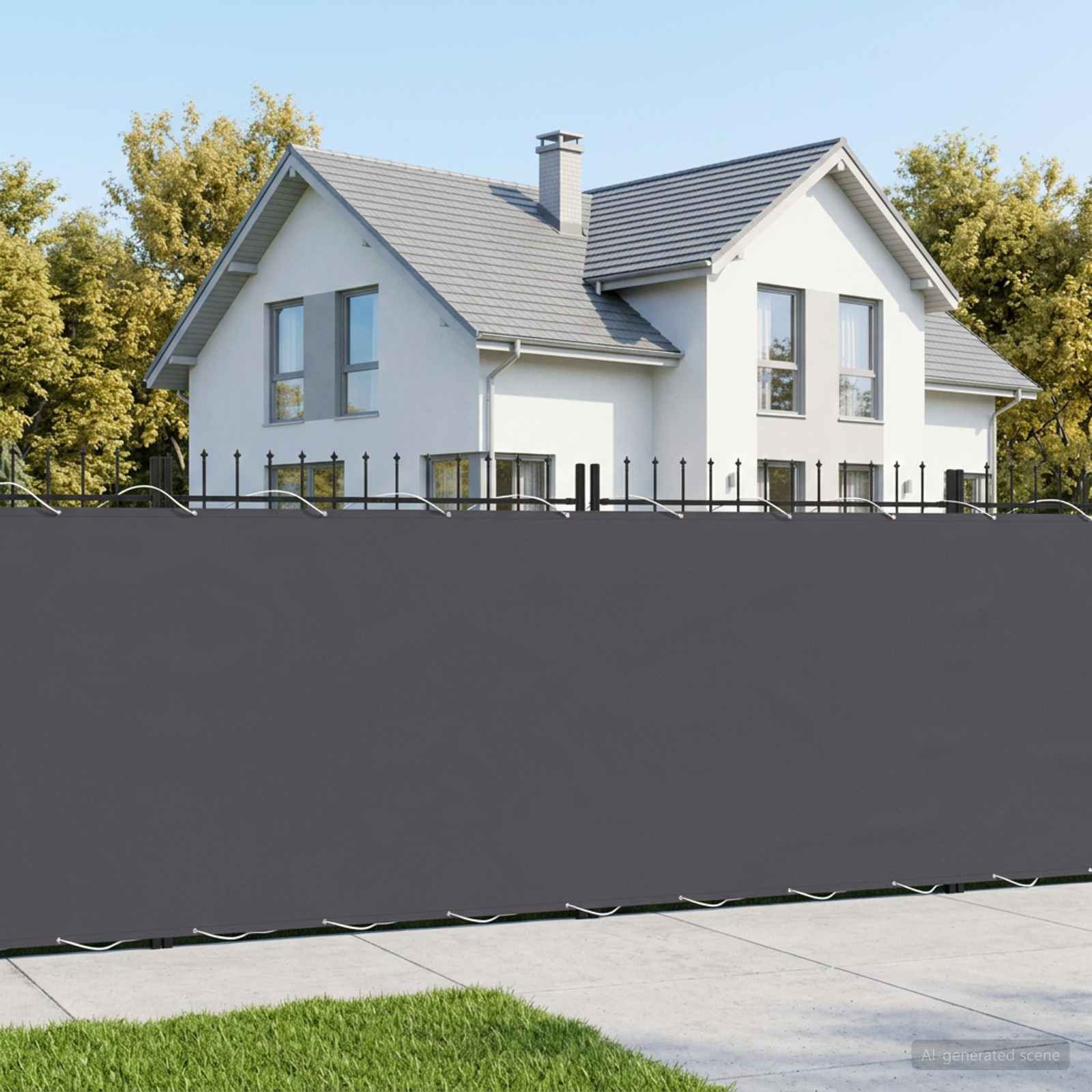 vidaXL Balkon Sichtschutz 1,5 x 25 m Stoff mit PU-Beschichtung
